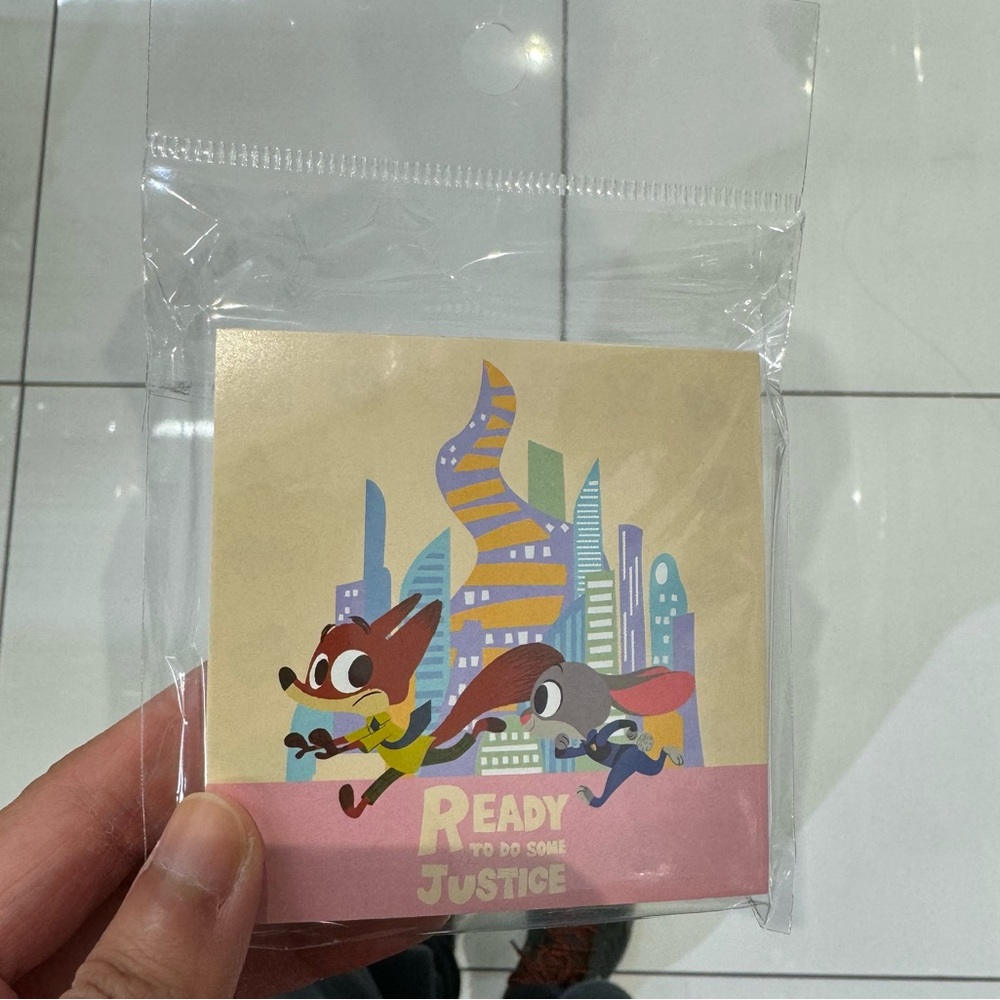 Zootopia Nick Wilde and Judy Hopps notepad NEW from Japan